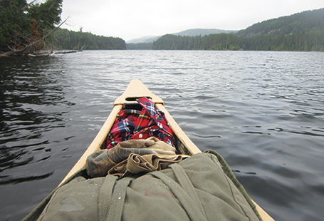 canoe on lake