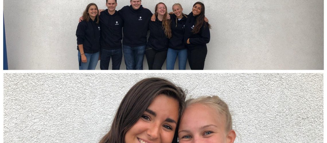 student with friends in austria