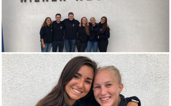 student with friends in austria