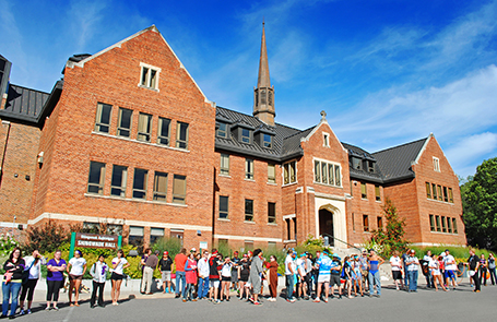 shingwauk hall in the sun