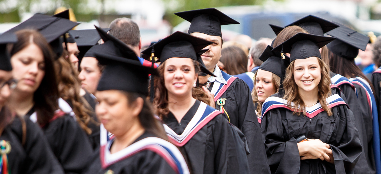 students at graduation