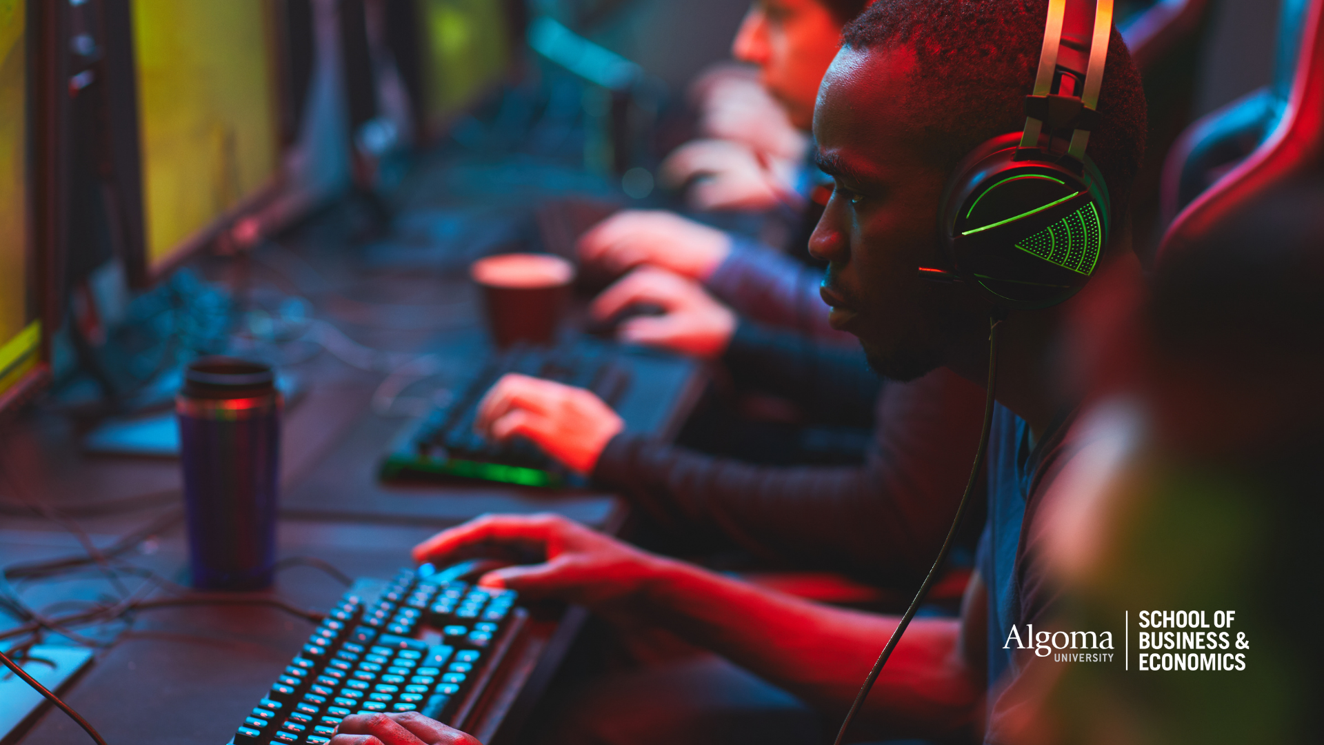 Student working on computer