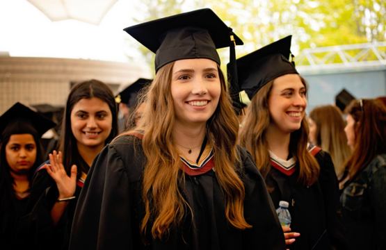 Awarded student at convocation