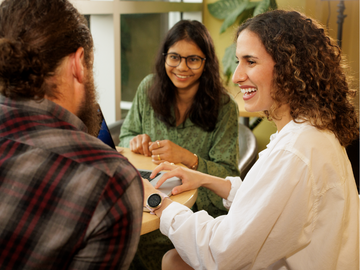 Students collaborating