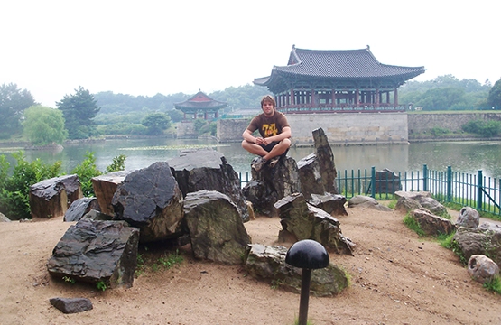 student studying abroad