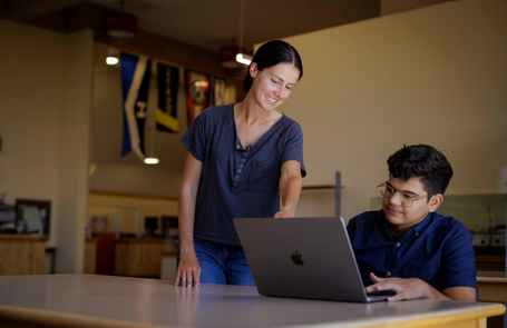 Students Working on laptop