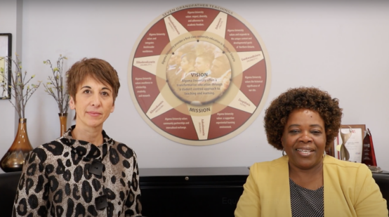 Asima Vezina and Jane Omollo