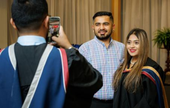 Students at convocation