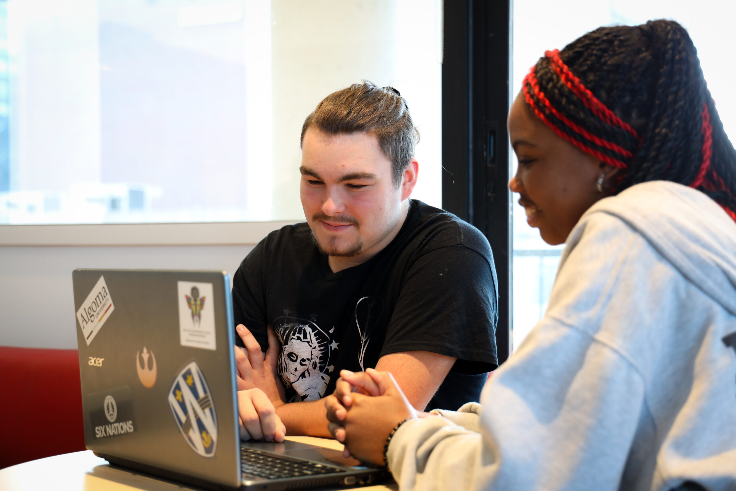 Two Students Studying LEAP