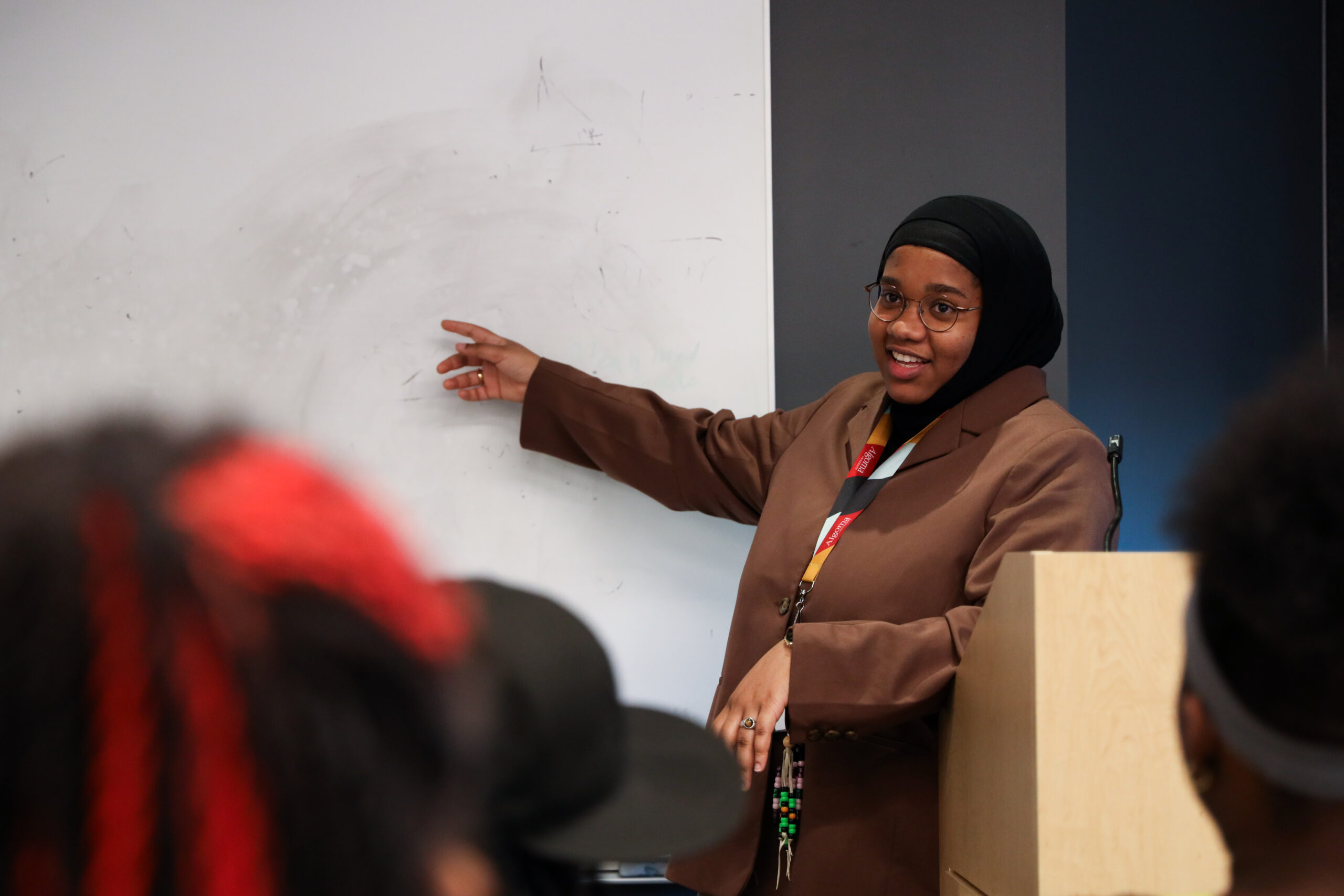 Professor at podium LEAP