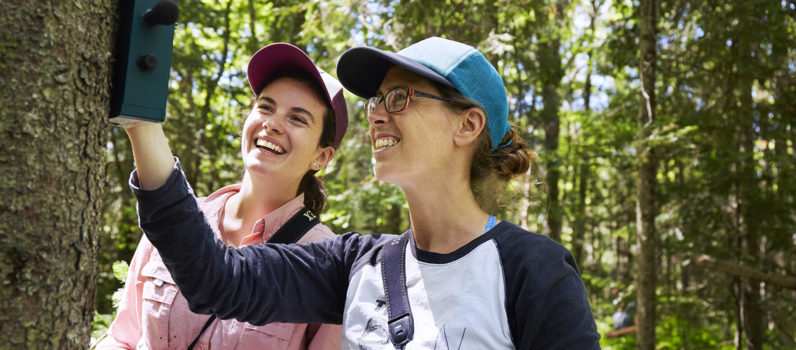 Two Females doing Environment research